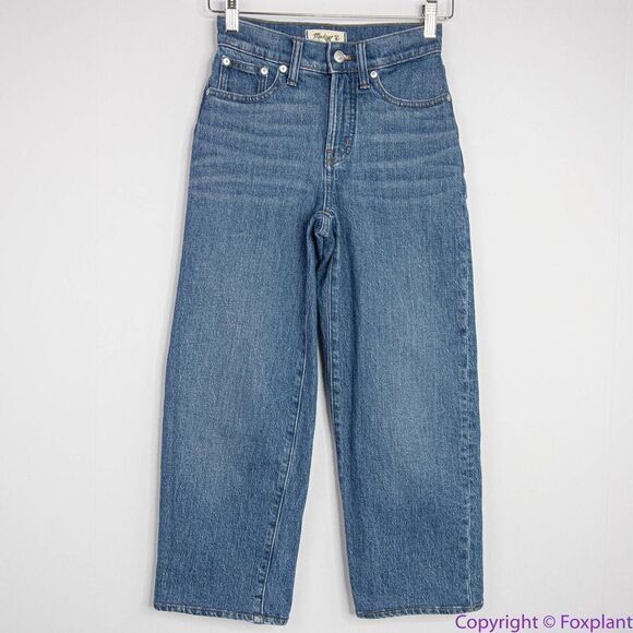 NEW Madewell The Petite Perfect Vintage Wide-Leg Jean in Leifland Wash, 23P‎ - Picture 3 of 15
